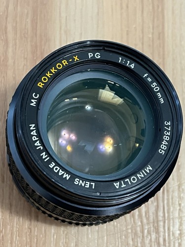 Minolta MC Rokkor X PG 50mm f/1.4 MF Lens w/ Front Cap - Excellent Condition - Picture 7 of 7