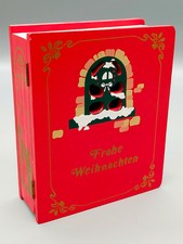 Holz Spieluhr Buch Weihnachtsdekoration mit Spielwerk