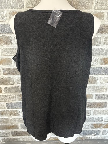 Whisper Knit by Louis Dell’Olio Canotta Donna Taglia XL Colore Grigio Strati - Foto 4 di 6