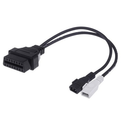 OBD2 Adapter 2x2 auf 16 Pin kompatibel mit VW Audi Seat Skoda VAG Kabel