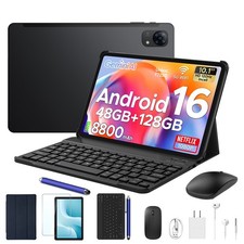 POCKAM P10 Pro Android 16 Tablet 10.1 inch Tablet 48GB 128GB 8800mAh Octa-Core