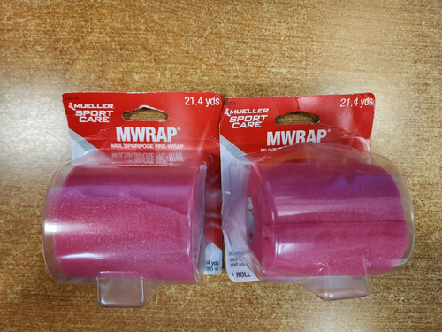 2er-Pack: Mueller Sport Care MWrap Mehrzweck-Vorverpackung, 21,4 Meter pro Stück Pink - E2D - Bild 1 von 3