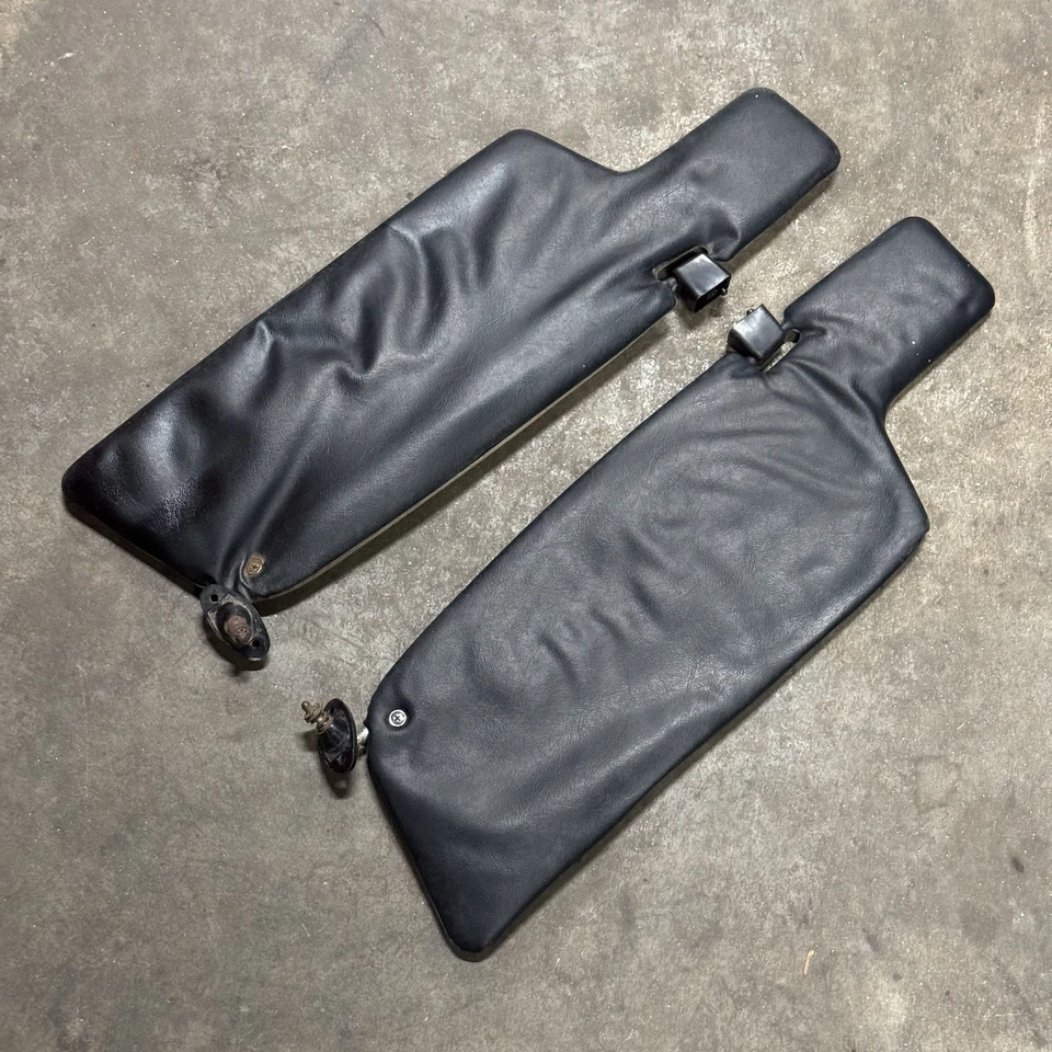 Par de parasoles Porsche 911 912 Coupe 1969-1977 negro y tostado 91173103102 ORIGINAL Foto 4 de 4