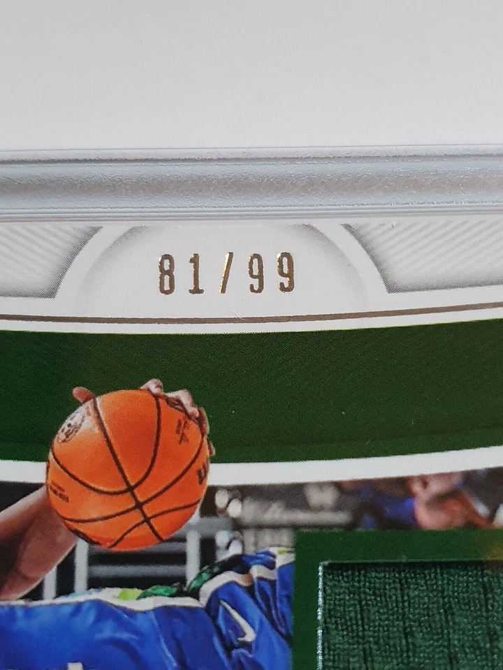Camiseta deportiva 2022 National Treasures Giannis Antetokounmpo #parche/99 usada en juegos grandes Foto 3 de 4