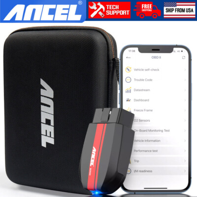 ANCEL BD500 OBD2 Scanner Bluetooth Diagnostic Tool for Audi VW + Protective Bag