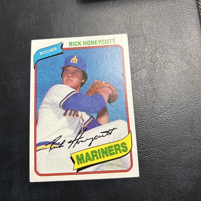 307 Rick Honeycutt Seattle Mariners,￼1980 Topps Baseball
