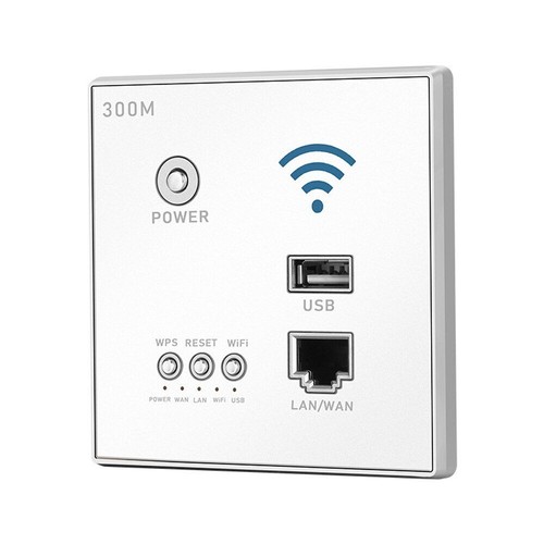 In-Wall Wireless Router AP Point WIFI LAN Network Switch AP USB Socket 300Mbps - 第 13/16 張圖片