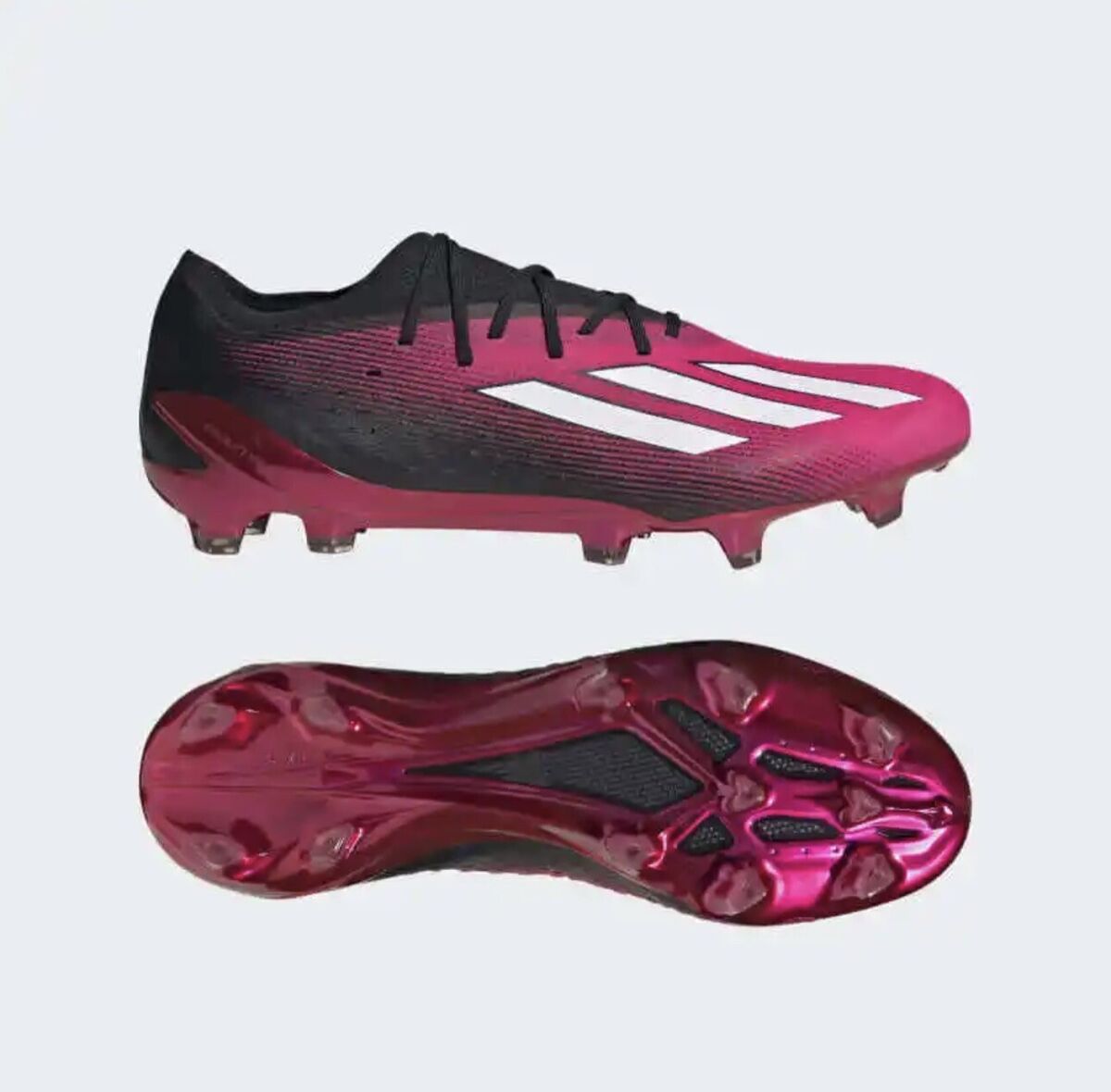 Adidas X Speedportal.1 FG Black Pink GZ5108 Soccer Cleats Adidas X Speedportal.1 FG Black Pink GZ5108 Soccer Cleats