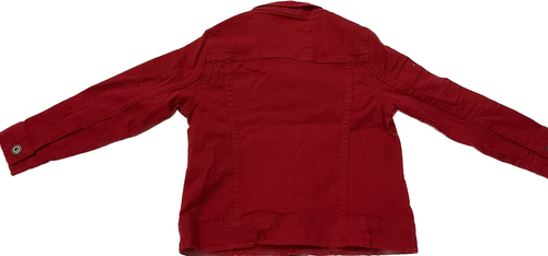 Jordan Craig Denim Jacket Kids Size 5 Red Distressed Legacy Edition - Picture 2 of 14
