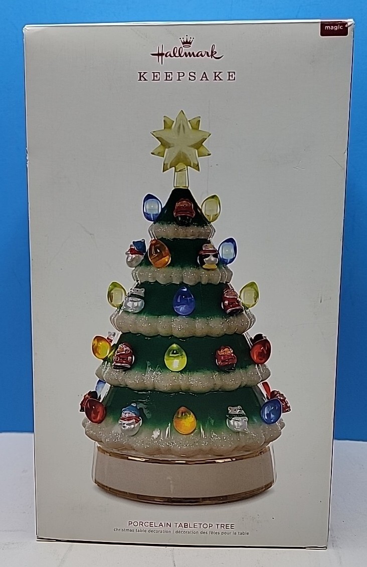 Ｎｏ．3 Xmas Hallmark 2018 Keepsake Porcelain Tabletop Christmas Tree Magic