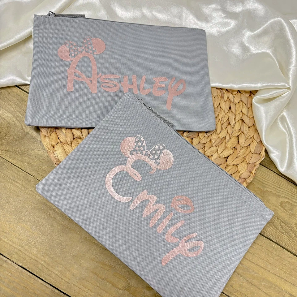 DISNEY-INSPIRED PERSONALISED MAKEUP BAG With Name Disney Hen Party Gift For Her - Image 2 of 4