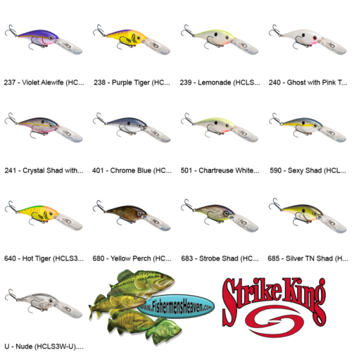 Strike King Crankbaits Walleye Lucky Shad Rap (HCLS3W) Any 13 Color Lures - Picture 1 of 25