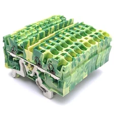 Lot of 10 Wago 2004-1307 Terminal Block, 3-Conductor, 1-Level, 1-Potential