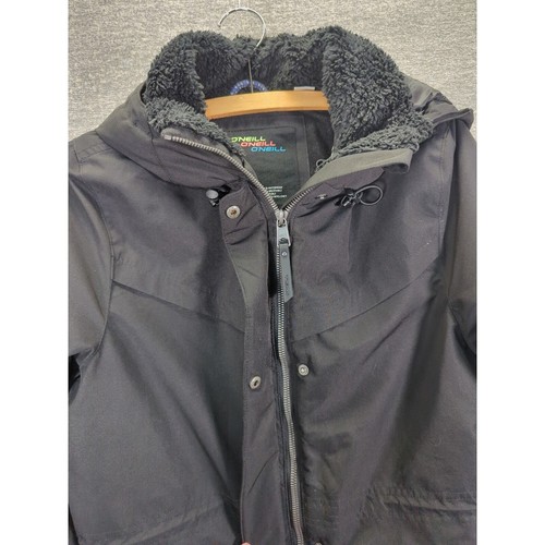 O'Neill Women's Hooded Winter Ski/ Snowboarding Jacket Black | Size S/ P - Picture 6 of 21