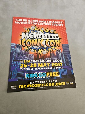 TPEEP268 MAGAZINE ADVERT 11X8'' MCM LONDON COMIC CON 2017 