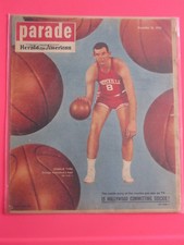 CHARLIE TYRA LOUISVILLE basketball PARADE magazine Syracuse Herald American 1956
