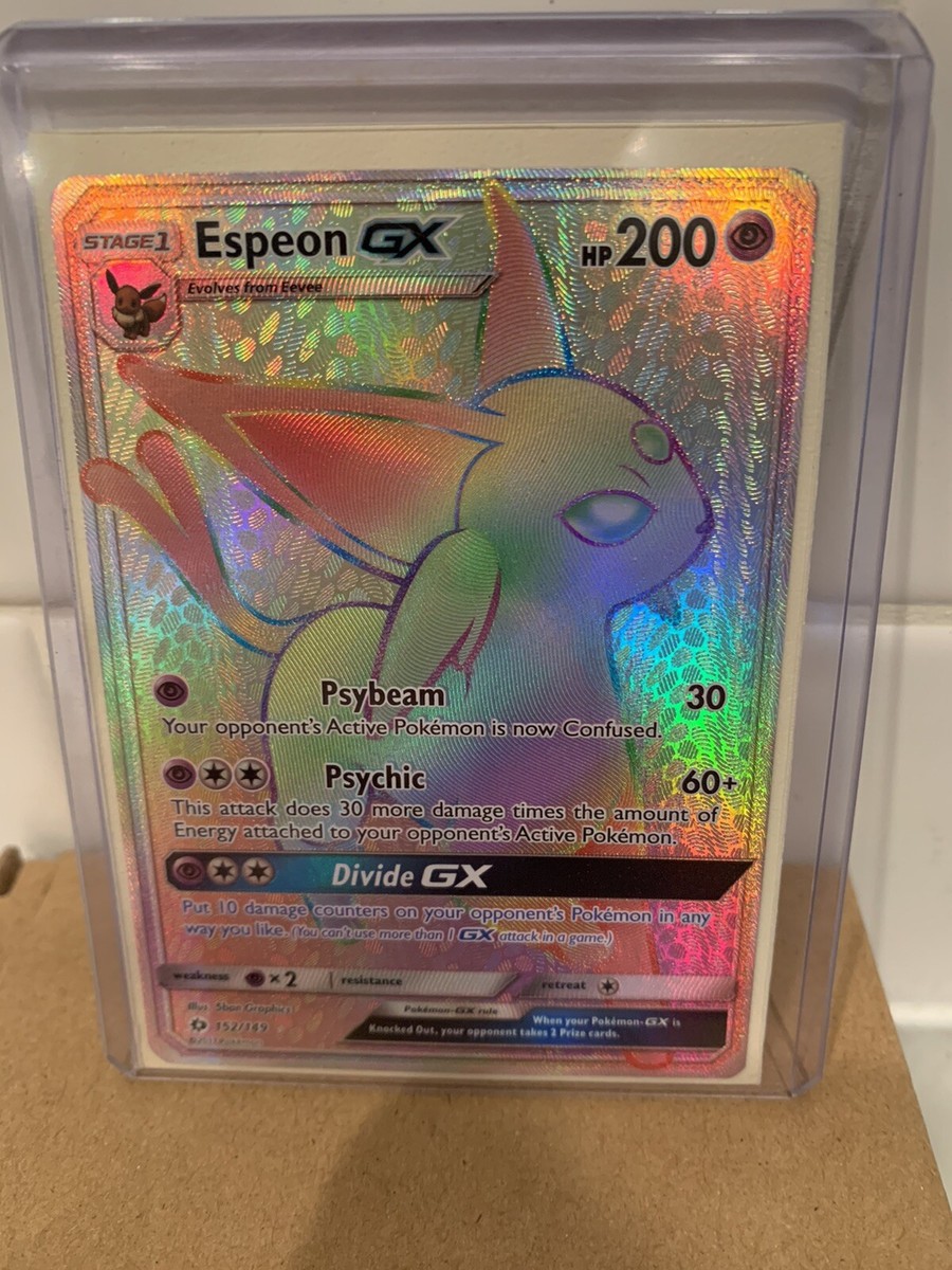 Pokemon Card Rainbow Espeon GX 152/148 Full Art | eBay