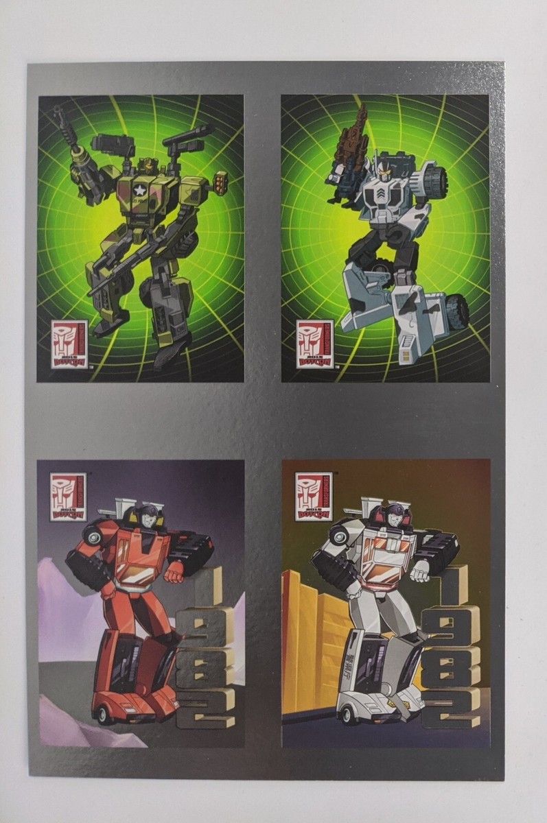 Transformers Botcon 2015 Trading Card Uncut Chase Card Sheet Print