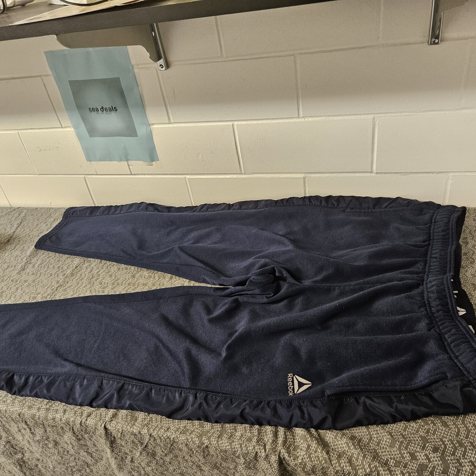 Reebok Sweatpants Mens 2XL Joggers Blue 38x32 Activewear thumbnail 5