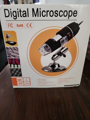 Microscope, Digital USB - Black, Up to 1000x magnification Wired 