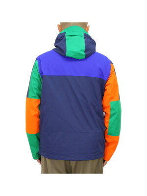 Polo Ralph Lauren Hooded Poly Color Block Paneled Shell Jacket