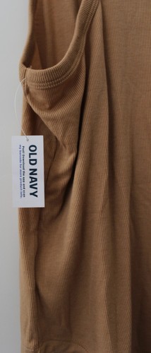 Old Navy Womens UltraLite Rib-Knit Racerback Tank Top Tan Size L NWT - Picture 5 of 5