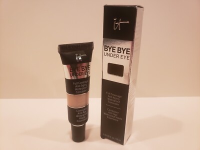 It Cosmetics~Bye Bye Undereye Full Cover WP Concealer~14.5 Light Buff~0.4oz~NIB