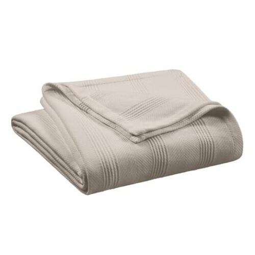 Full/Size 100% Cotton Blanket | Super Soft Breathable Lightweight Queen Mink