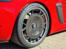 CARBON FIBER AERO DISC TRIM SET PORSCHE CAYMAN GT4 RS 718 (982) Fits OEM wheels