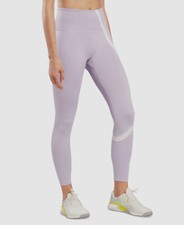 Reebok Women's Purple Workout Ready Vector Leggings Pants Size S