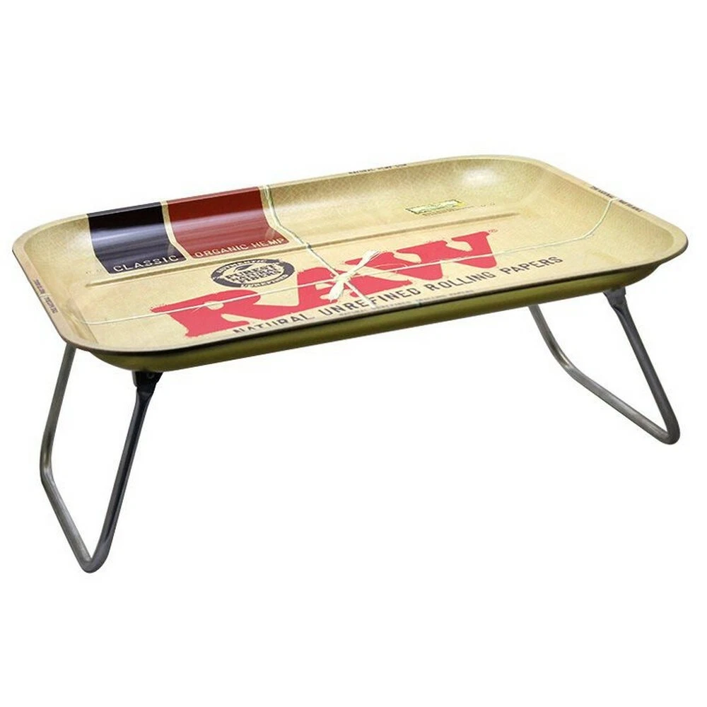 RAW Rolling Lap Tray XXL Folding Legs Dinner Serving Tray Smoking Rolling Tray