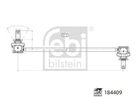 Febi Bilstein 184409 Stange/Strebe, Stabilisator FüR Lexus Suzuki Toyota