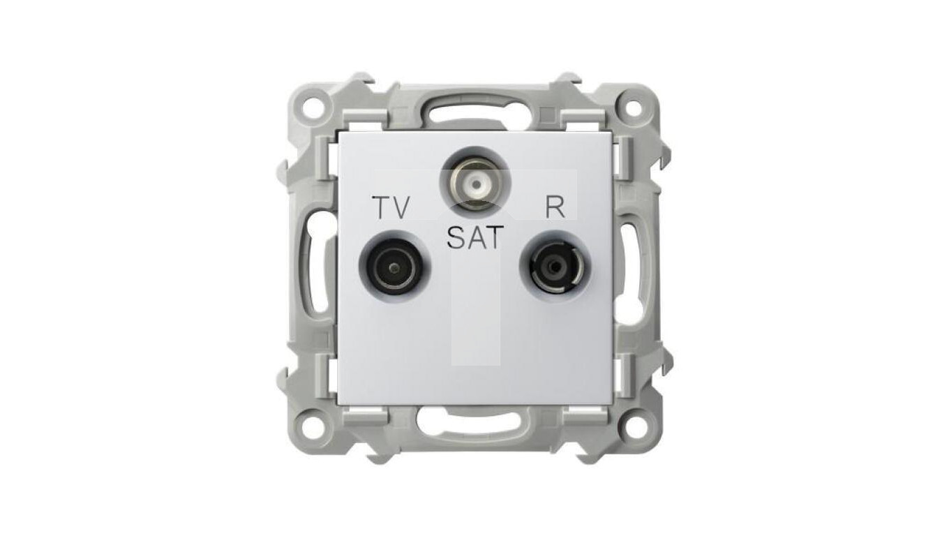 SZAFIR RTV-SAT final socket, white GPA-ZS/m/00 /T2UK