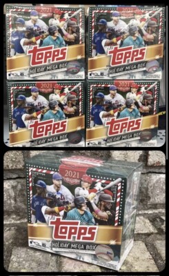 Holiday Mega Box LOT 0f 4 2021 Topps Baseball - Factory Sealed