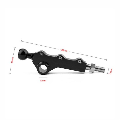 Palanca de cambios de corto alcance ajustable negra para Subaru WRX Legacy Outback 2008-14 - Imagen 4 de 7
