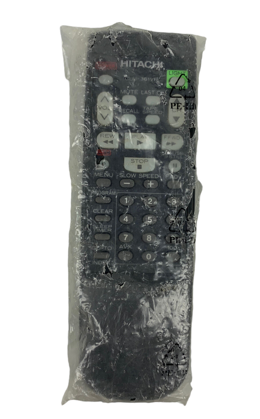 НОВЫЙ видеомагнитофон Hitachi CLU-361VR OEM с оригинальным сменным пультом дистанционного управления черного цвета 2190₽