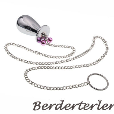 Big Anal Plug Anus Dilator Metal Large Anal Balls with Chain Butt Plug Sex  Toys | eBay