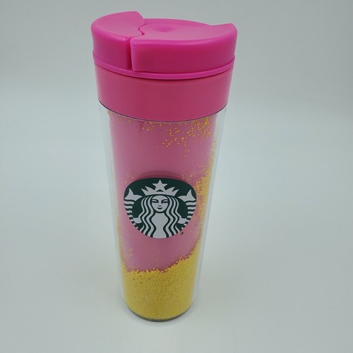 Neu Starbucks Yellow Sand Design Tumbler aus Deutschland Pink Gelb - Bild 6 von 8