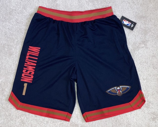 Zion Williamson #1 Mens Sz Large NBA New Orleans Pelicans Blue Basketball Shorts | eBay