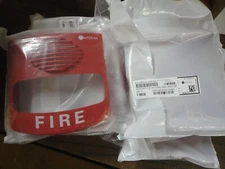 "LOT of SIX" "BRAND NEW" SIMPLEX FIRE ALARM #A49AVC-WRFIRE - RED Covers