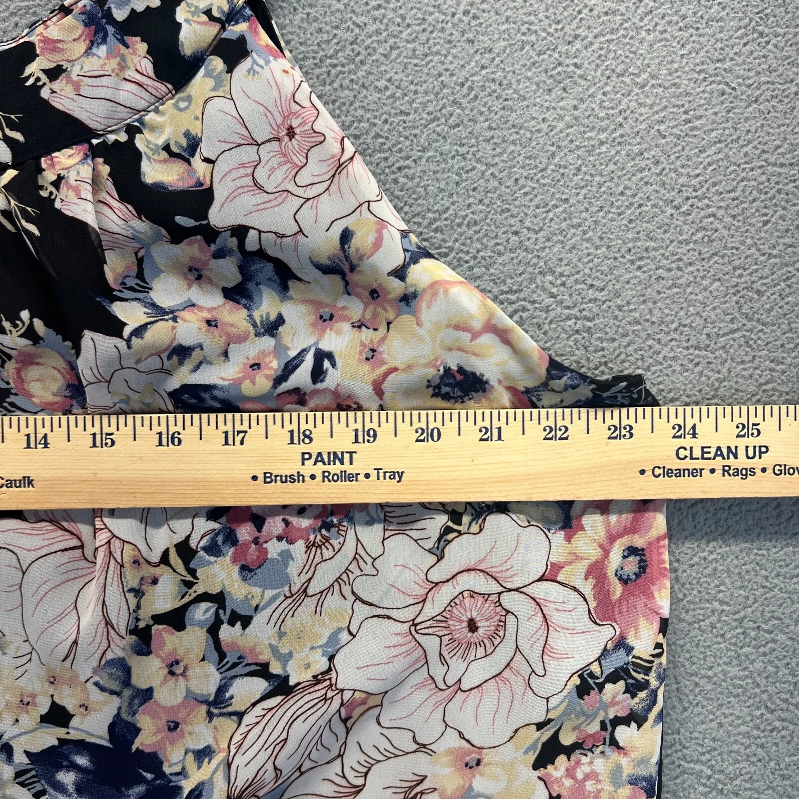 Top tunica donna Alyx taglie forti 2X senza maniche floreale plissettato foderato relax