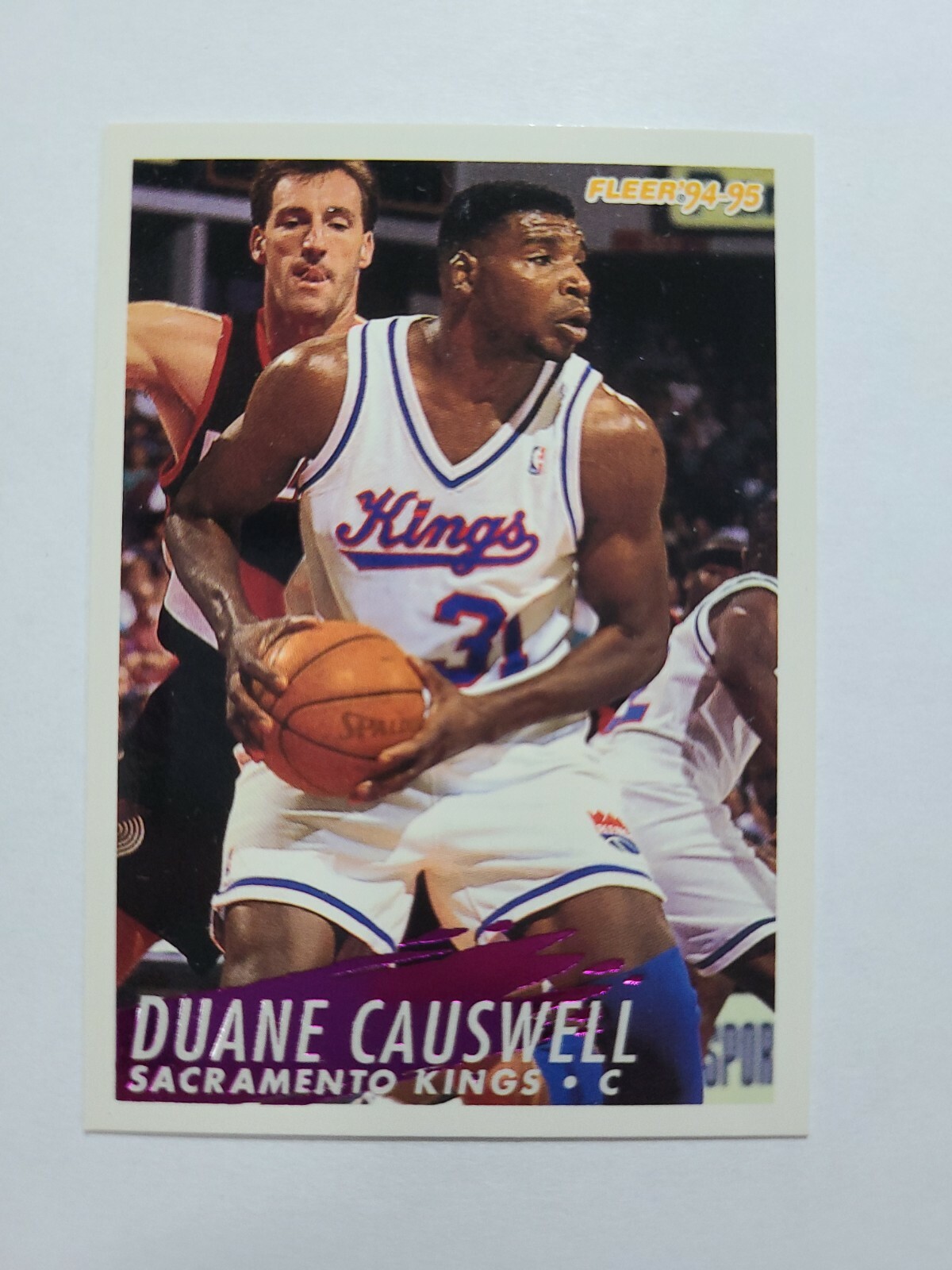 DUANE CAUSWELL 1994-95 FLEER BASKETBALL CARD # 192 E8546