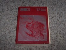 1973 Pontiac Firebird Coupe Shop Service Repair Manual Esprit Formula I6 & V8