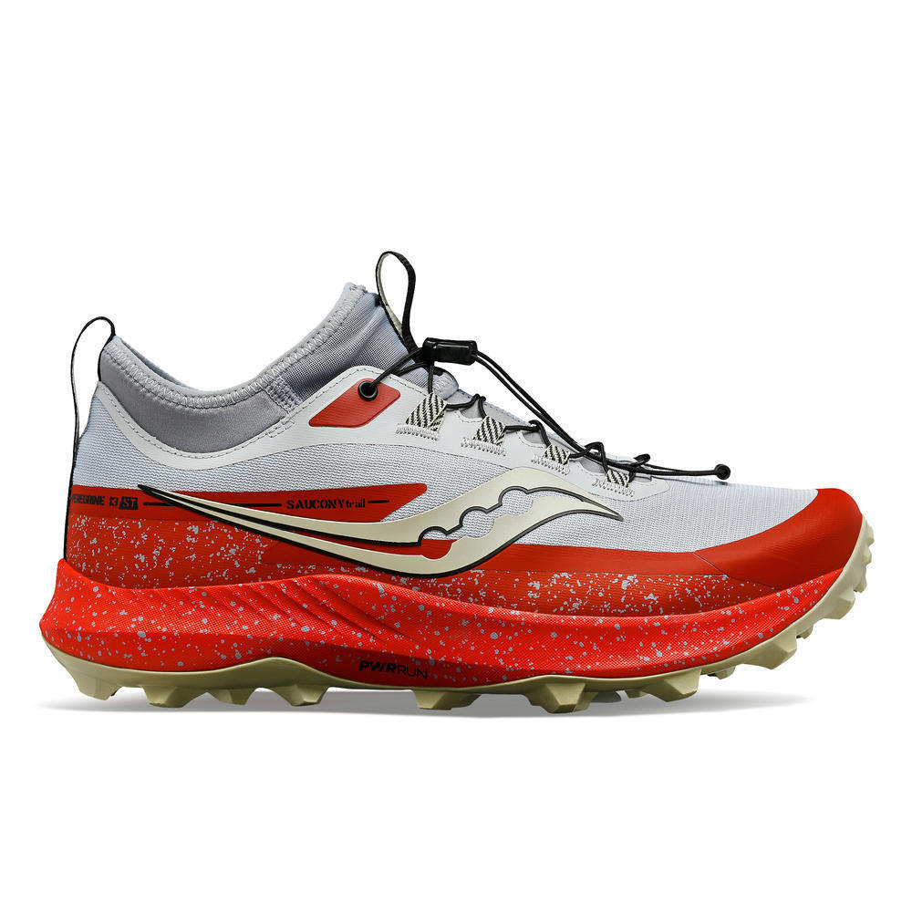 SCARPE UOMO SAUCONY trail RUNNING PEREGRINE 13 ST - CLOUD/PAPRIKA
