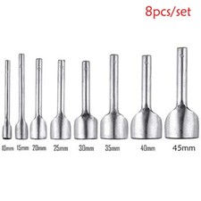 7/8PCS 10-45mm Leather Craft Tools Half-Round Cutter Punch for Crafting Belt Bag