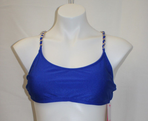 Lilly Pulitzer Sharona Bikini Top Blue Grotto Style #010226 Swimwear Sz 12 NWT