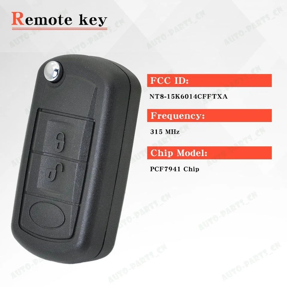 Remote Key Fob For Land Rover LR3 Range Rover Sport 2006 2007 2008 2009 2010 - Image 3 of 4