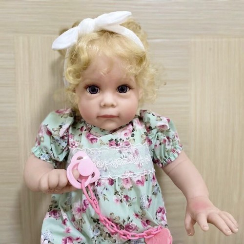22inch Reborn Baby Dolls Princess Maggi Lovely Girls Real Reborn Toddler Puppe - Picture 6 of 7