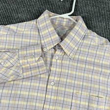 Ted Baker Shirt Mens Size 6 Purple Plaid Long Sleeve Button Down Casual Dress