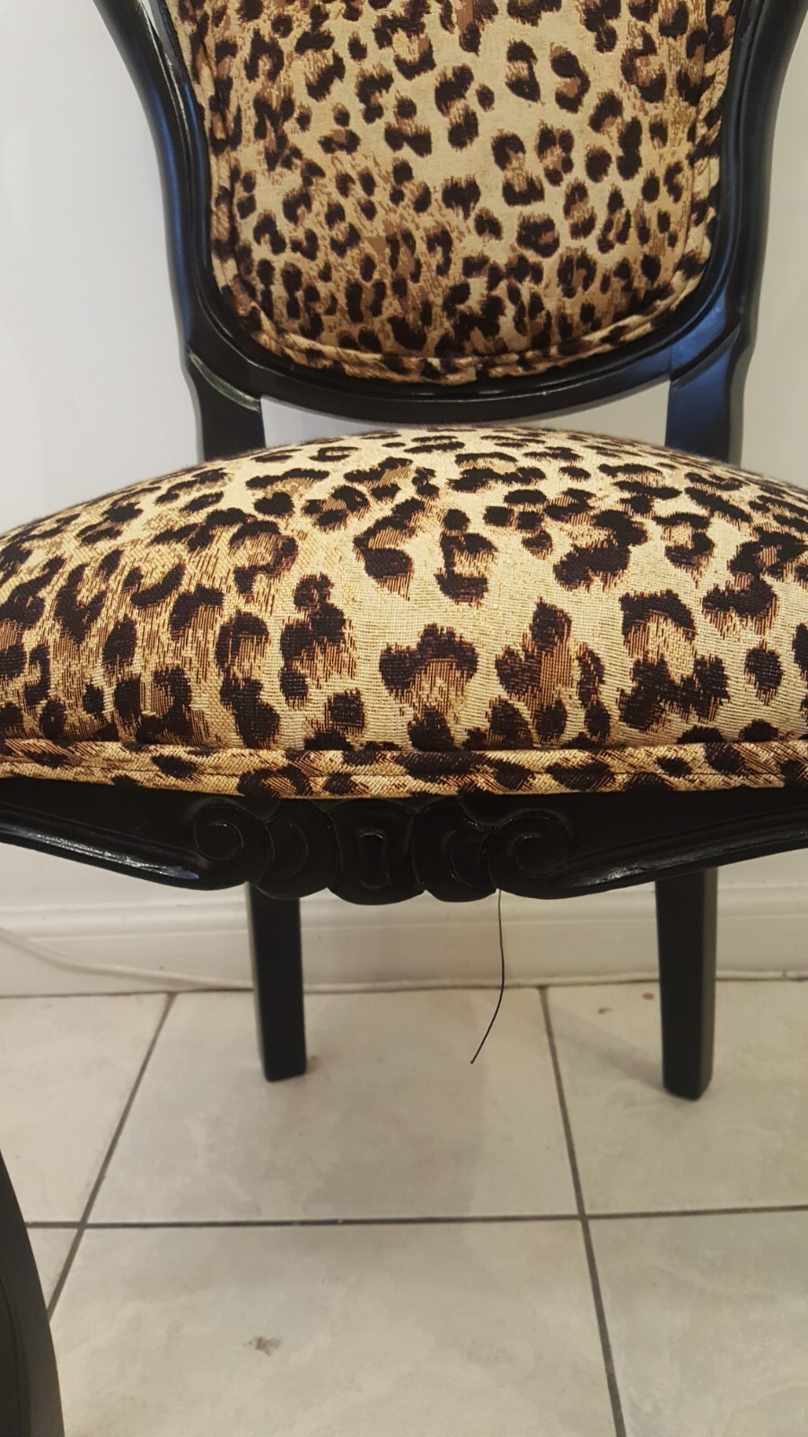 BESPOKE LEOPARD PRINT VINTAGE CHAIR eBay